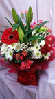 Christmas aqua box bouquet (2)