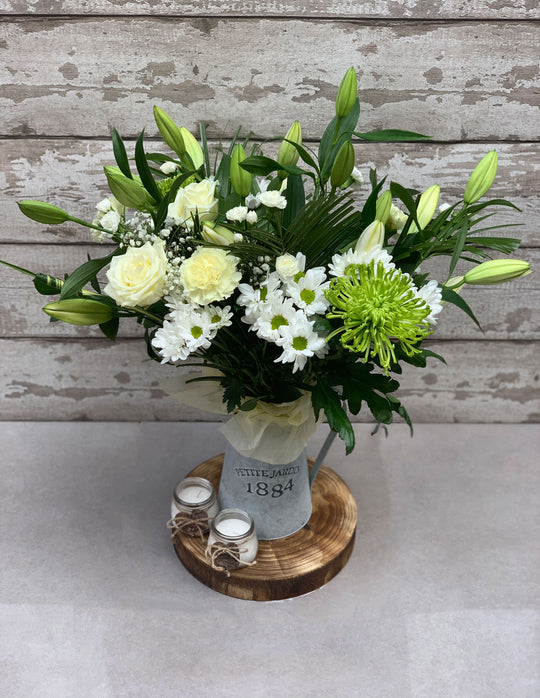 Classic White  Lily Bouquet (1)