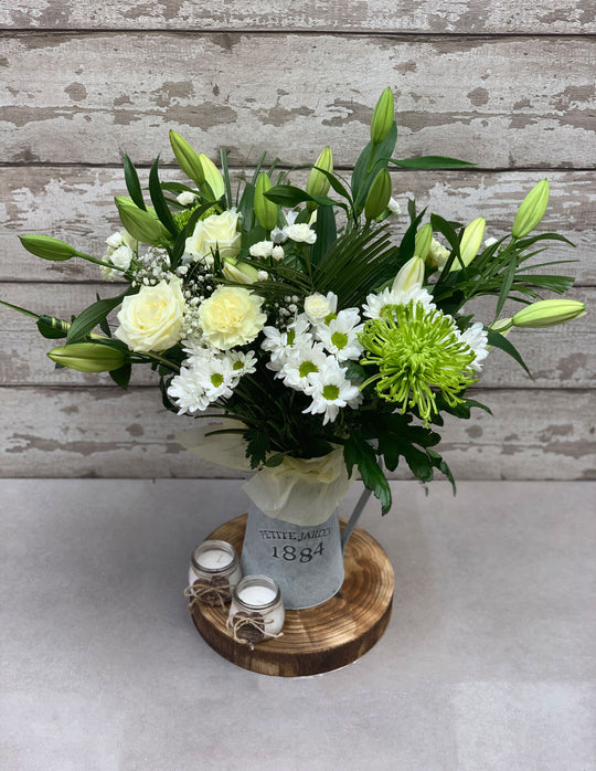 Classic White  Lily Bouquet (2)