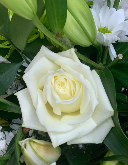 Classic White  Lily Bouquet (6)