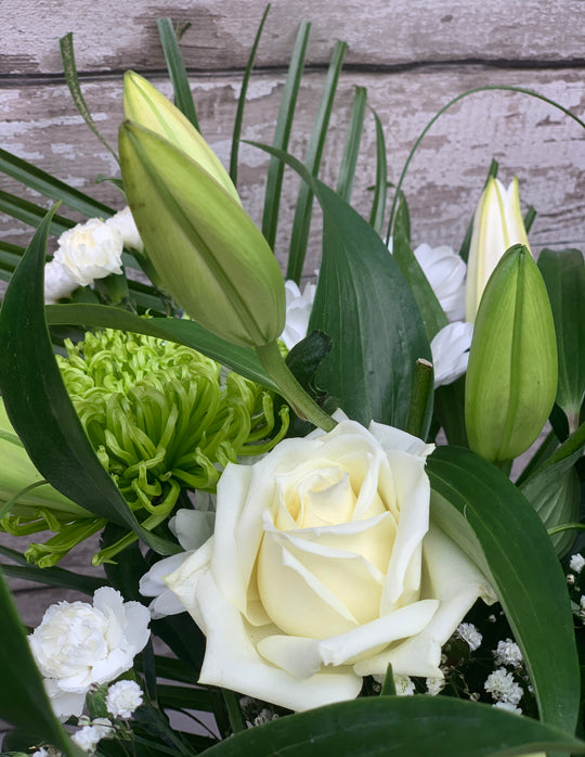 Classic White  Lily Bouquet (7)